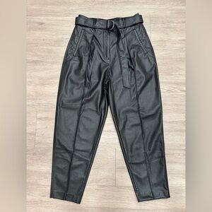Babaton Charcoal Belted Dress Pants
